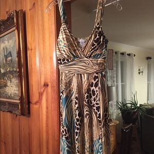 NWT multi print dress