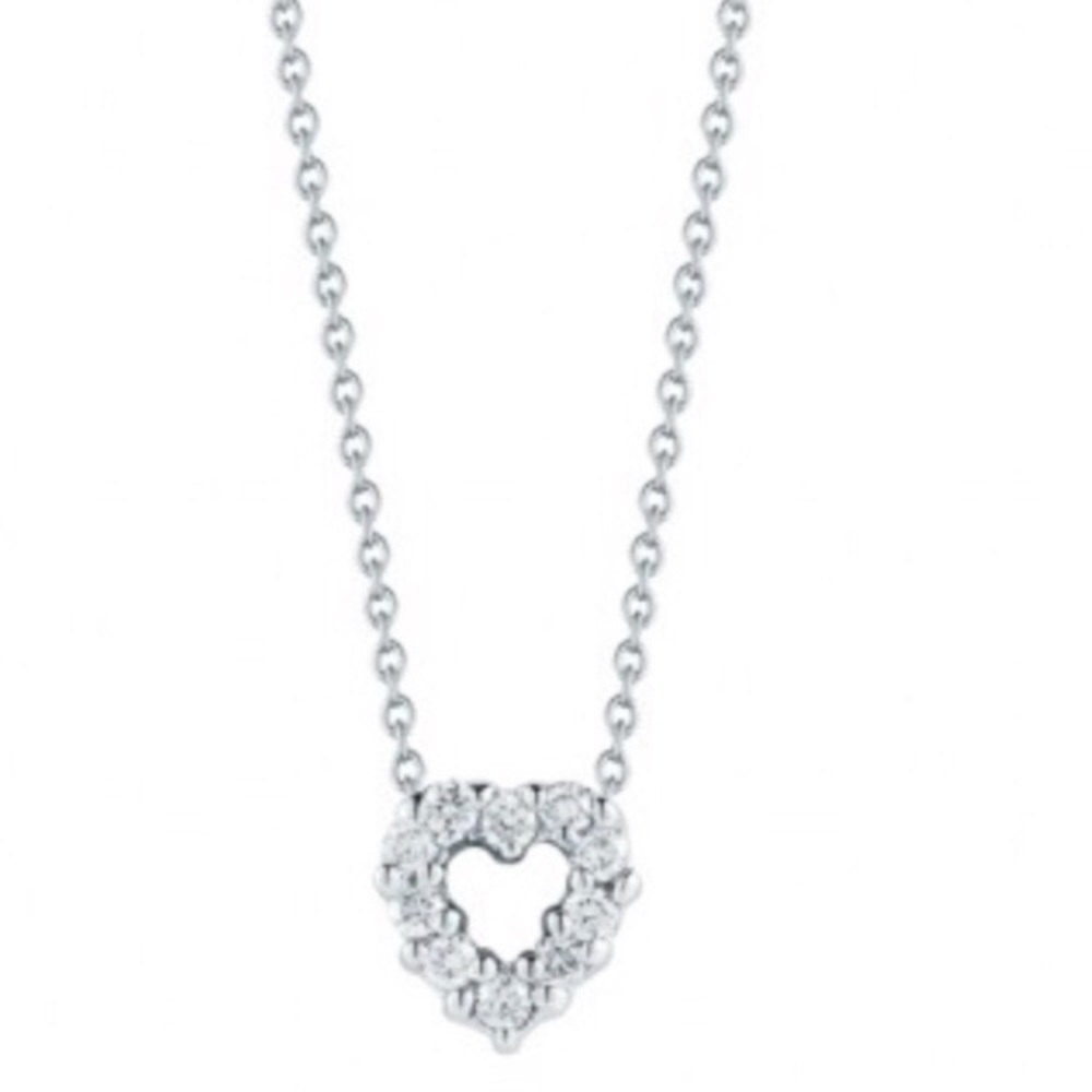 Roberto coin heart diamond necklace