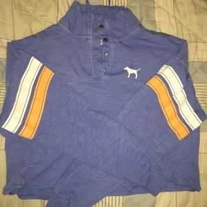 VS PINK CROPPED PULLOVER