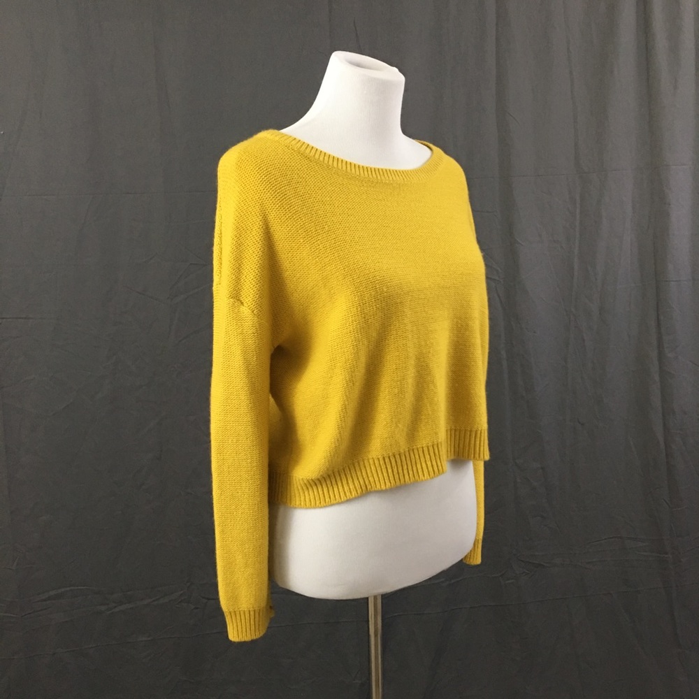 Mustard Yellow Boatneck Sweater