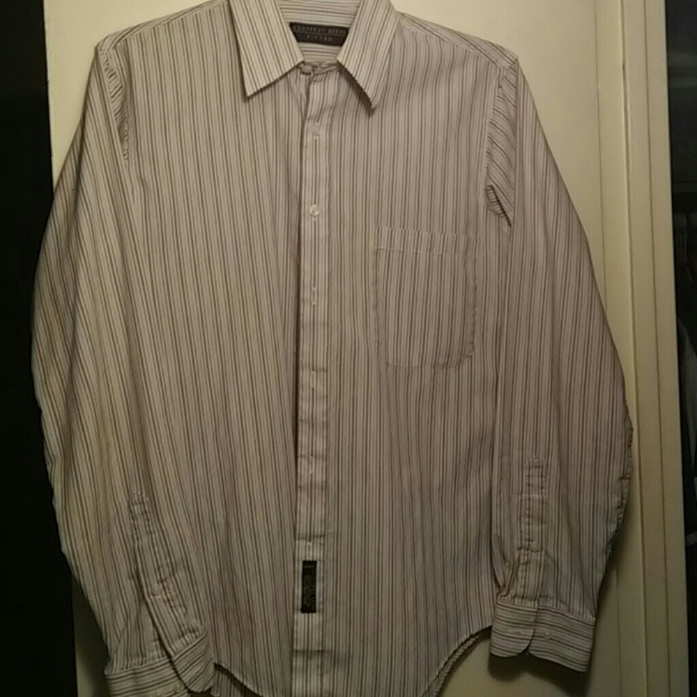 Geoffrey Beene fitted/ striped
