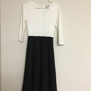 Black and white dress