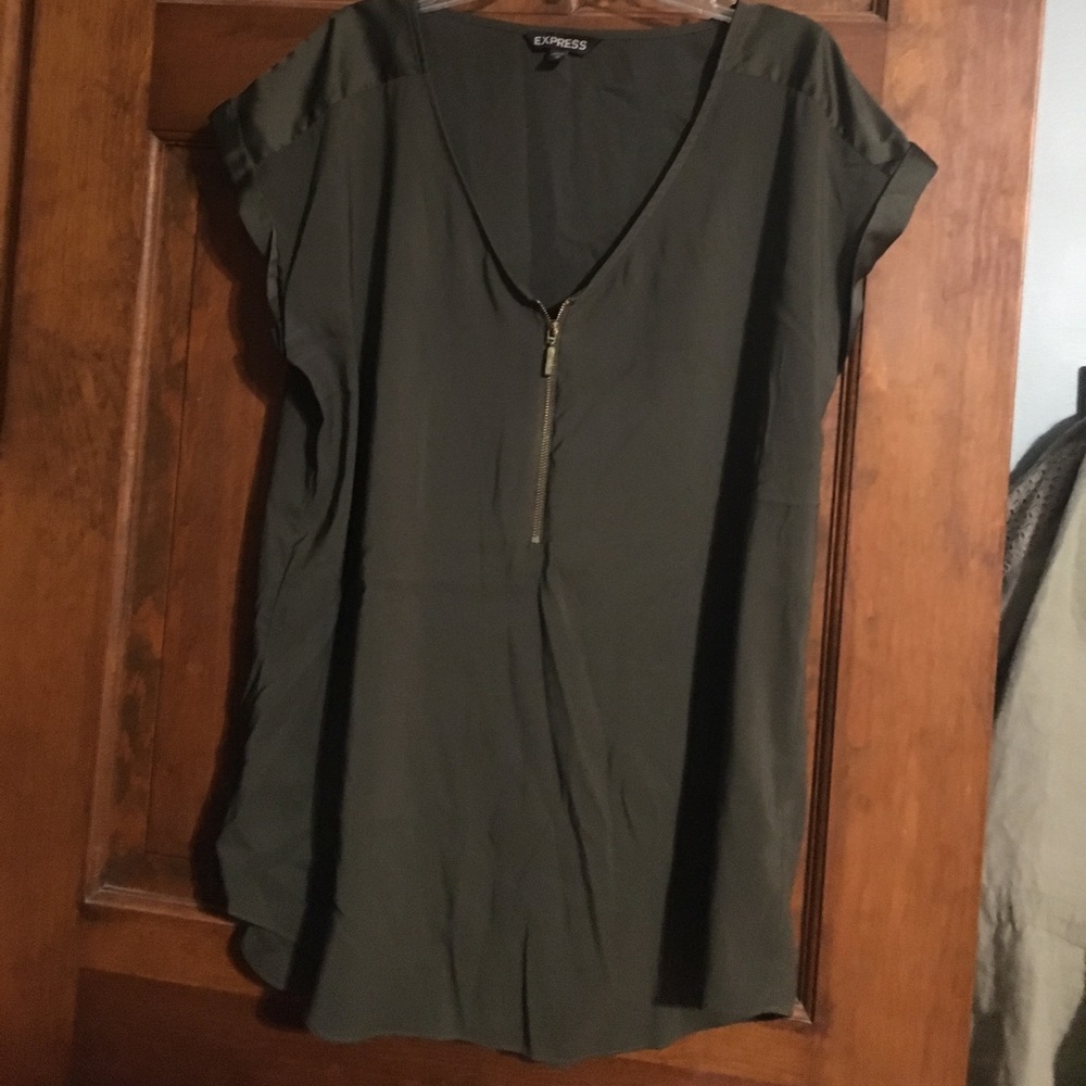 Express Half Zip Blouse