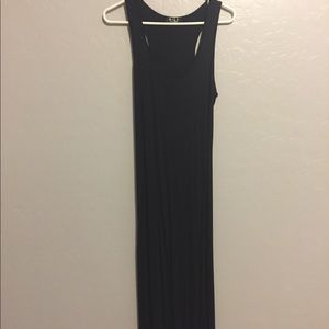 Black racerback maxi dress