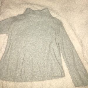 Light Grey Madewell Turtleneck Sweater