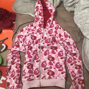 BAPE RARE REVERSIBLE HOODIE BABY MILO SIZE S