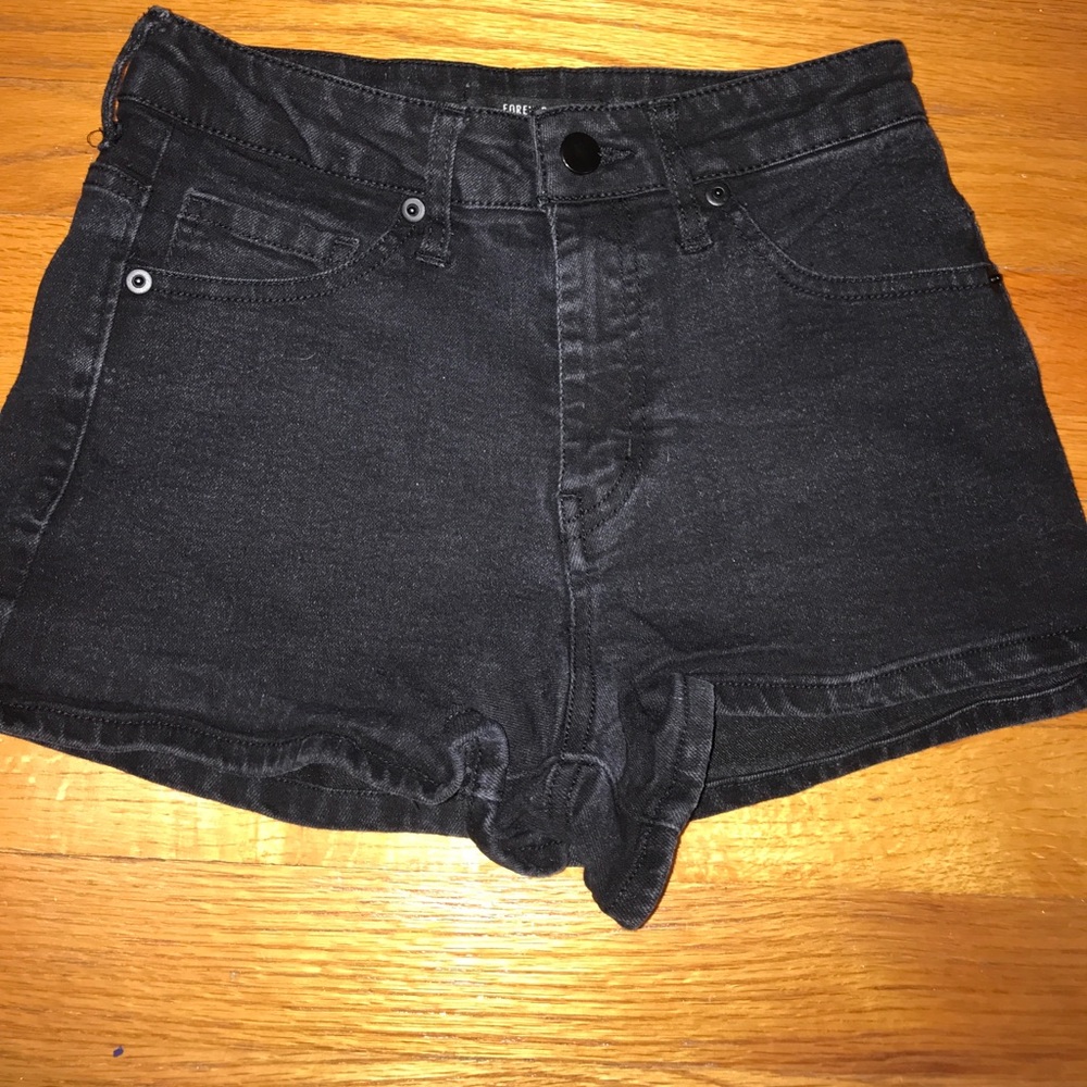 Black High Waisted Shorts
