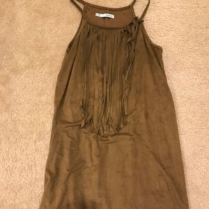Maurices suede fringe dress