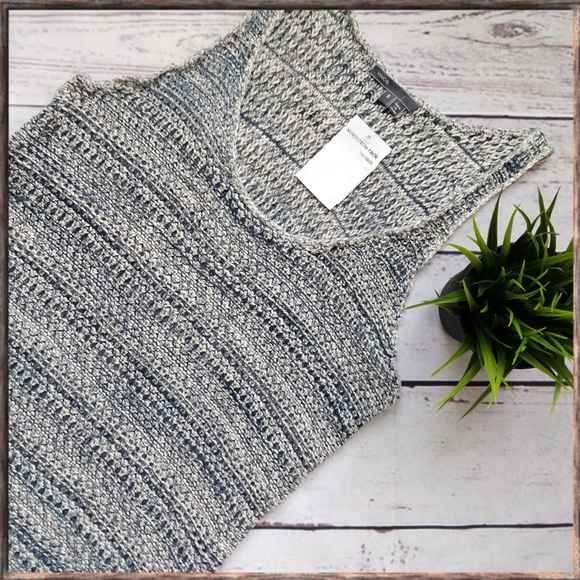 Vince Sweaters - NWT Vince Racerback Sweater Tank Vest, gray, S