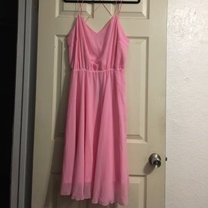ASOS Pink Dress with Criss Cross Straps