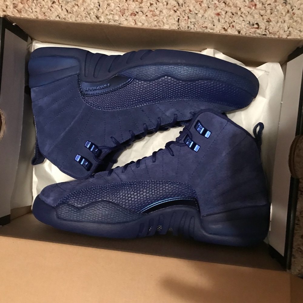 Deep Royal Blue Suede Retro Jordan 12s
