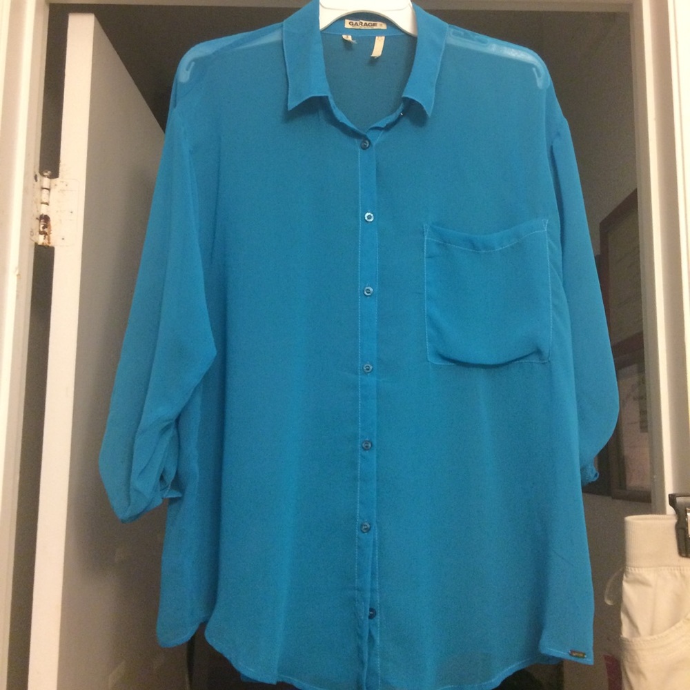 Garage teal Blouse