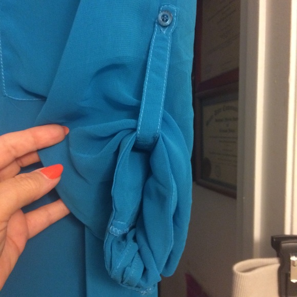 Garage teal Blouse - Picture 3 of 3