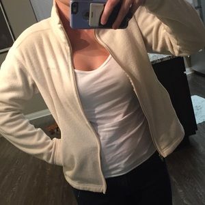Off white patagonia zip up jacket