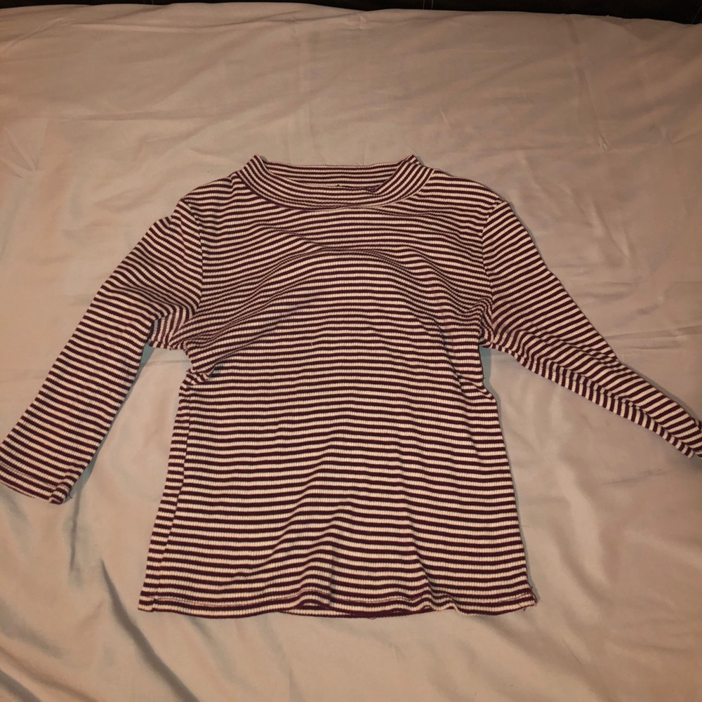 stripper red abs white top.