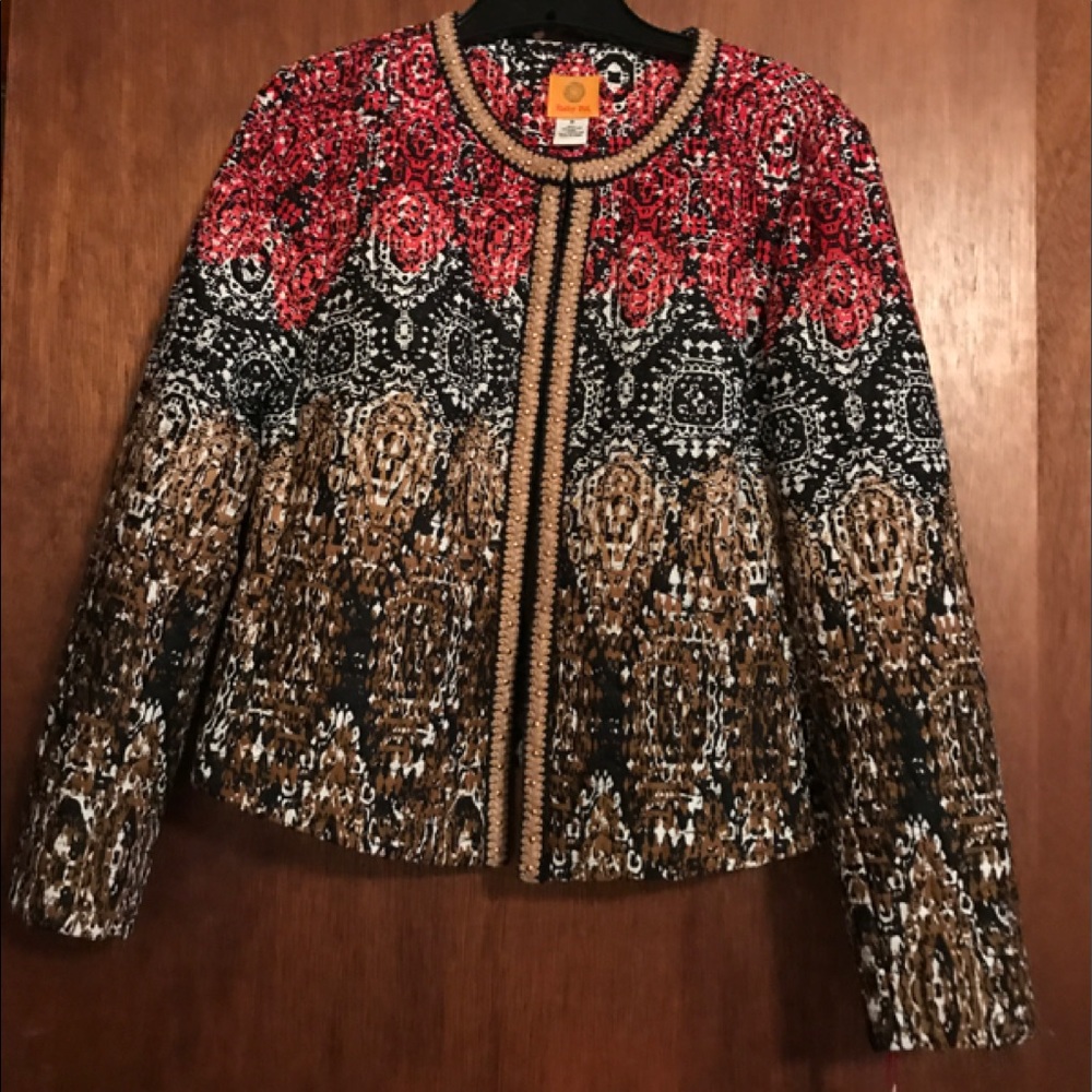 Jacket - Ruby RD. - open front/w top hook - size 8