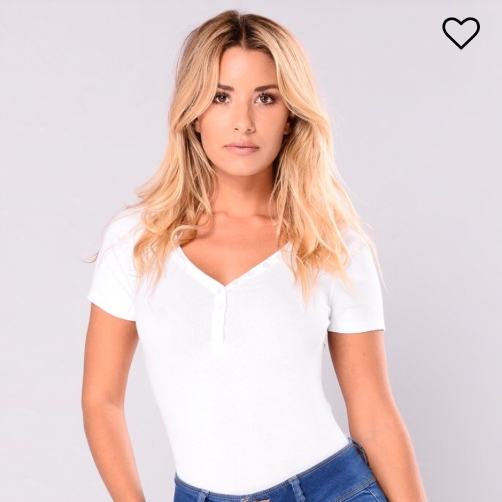 White button up short sleeve