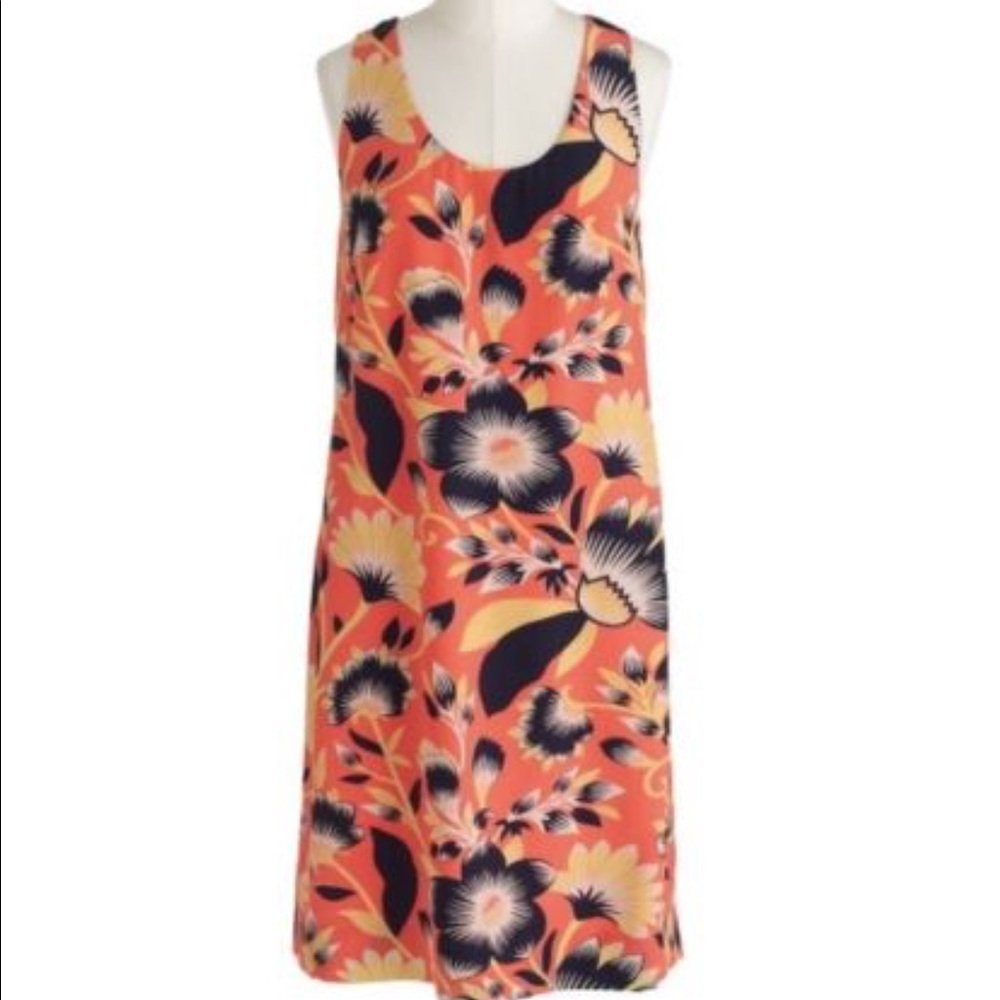 J Crew silk Hawaiian dress