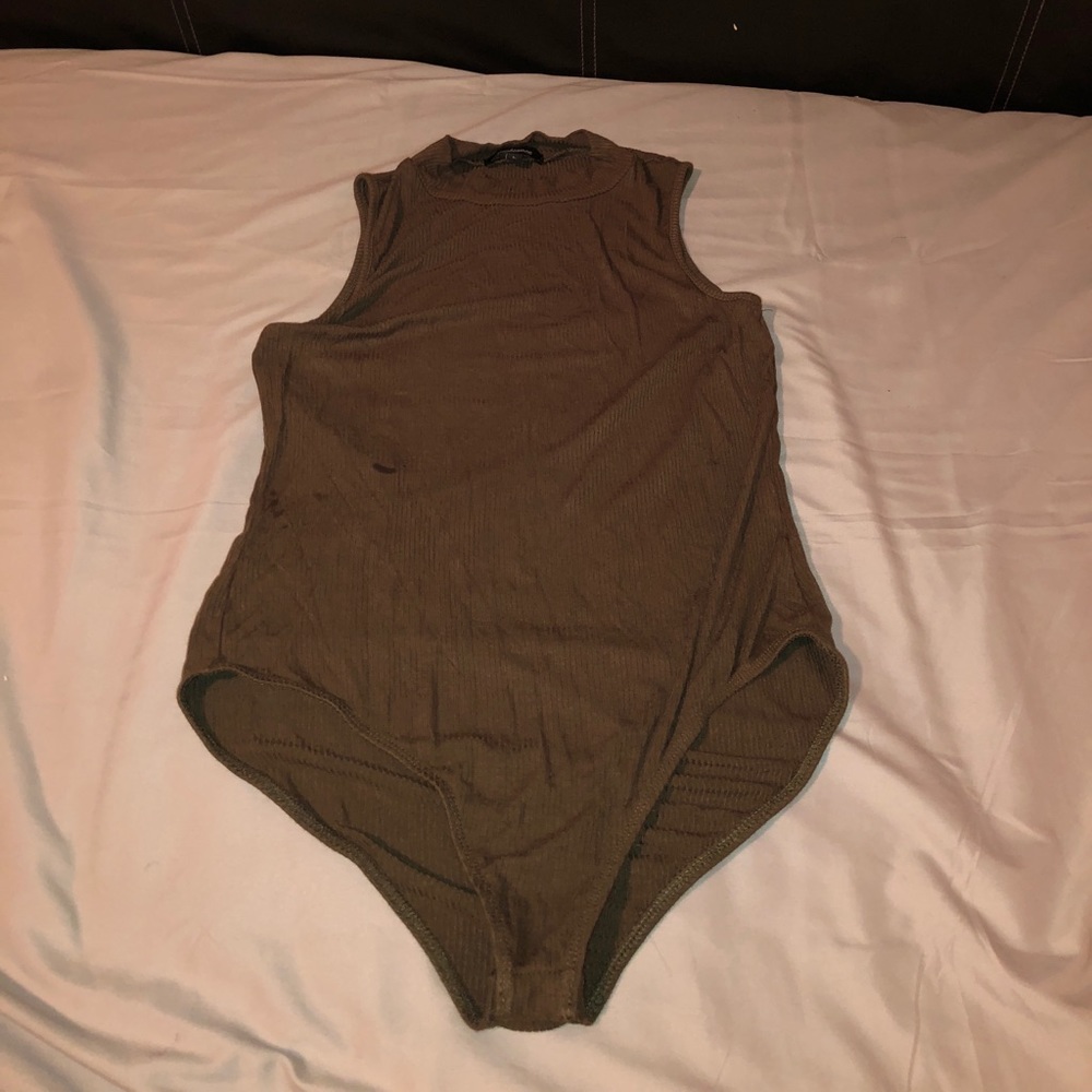 olive green bodysuit