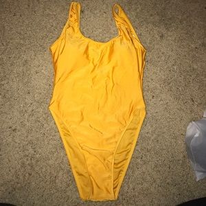 Zaful Yellow One-Piece Swimsuit