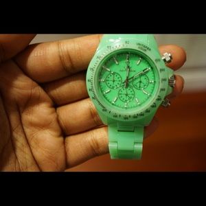 Neon green watch NEVER WORN