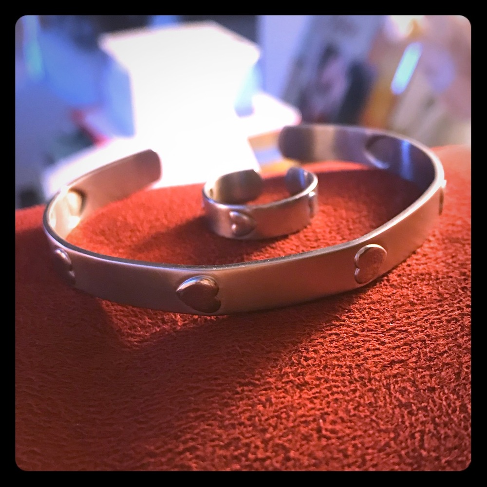 .925 Silver Bracelet/Ring Set