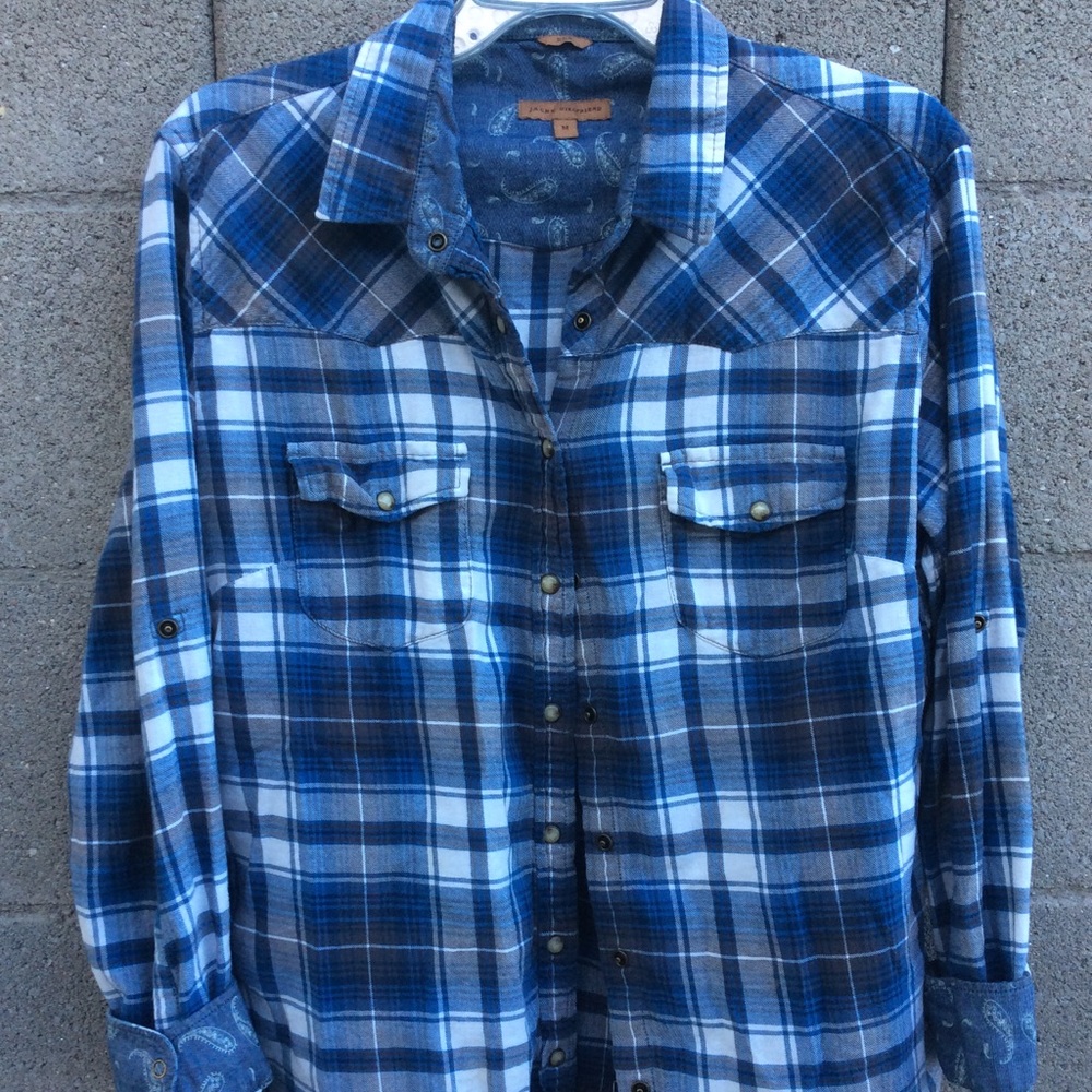 Plaid Flannel Button Down Shirt