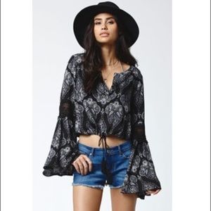 Kendall + Kylie Boho Crop Top