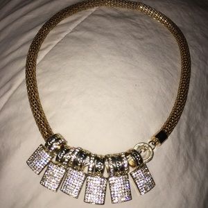 Gold and diamond necklace