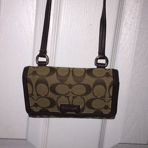 Coach cross body purse