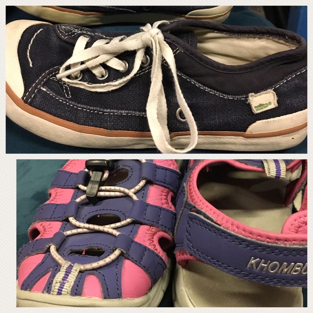 2 pairs! Simple ECO Sneaks & Strap sandals, sz 2/3