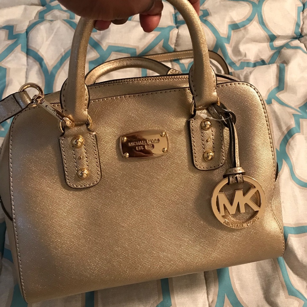 Michael Kors Saffiano Leather Small Satchel