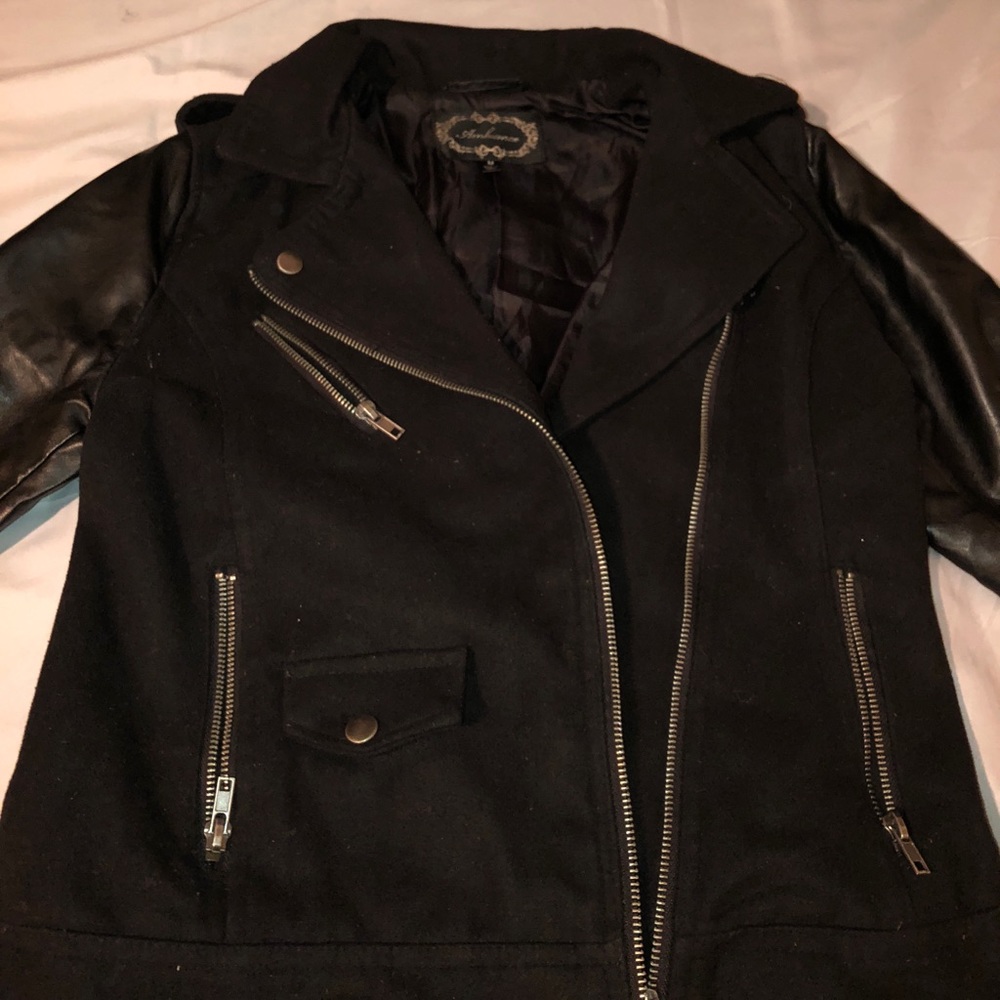 leather jacketed