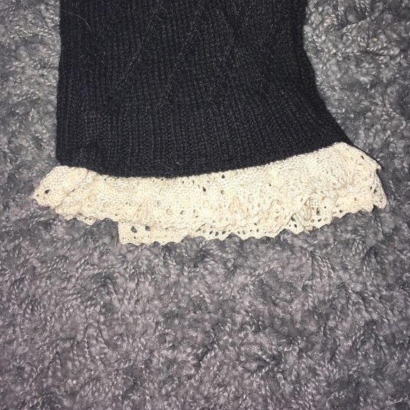 Leg Warmers with Lace Cuff - Picture 2 of 2