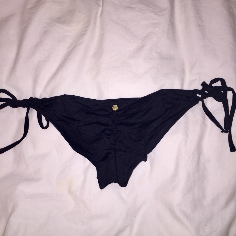 B Swim Black Scrunch Bottoms