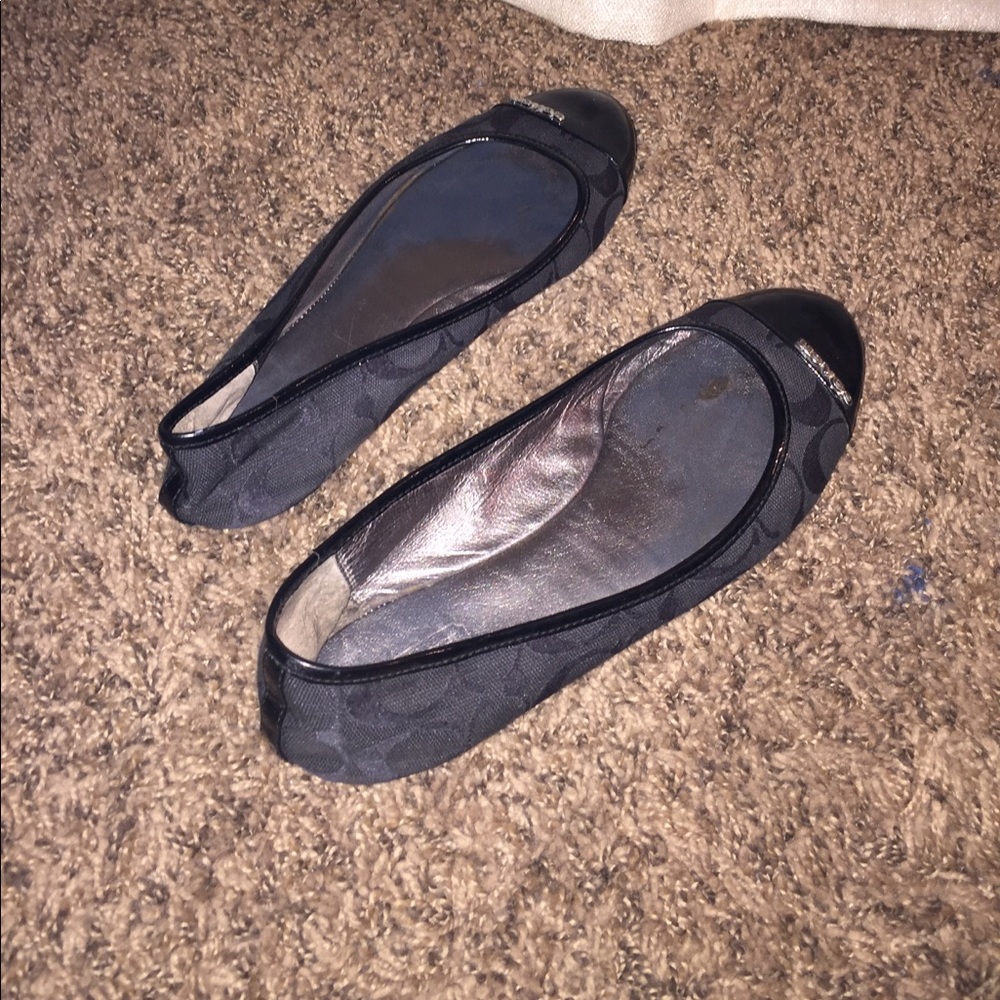 Coach monogram flats