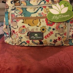 Green Living Lily Bloom kitty Hand Bag