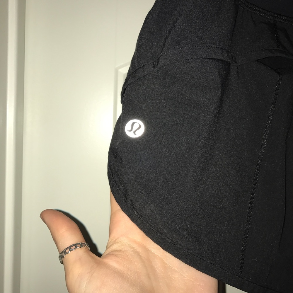 Black Lululemon Speed Shorts