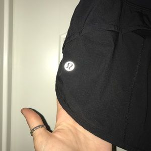 Black Lululemon Speed Shorts