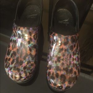 Dansko Animal Print Clogs Size 38 or 8