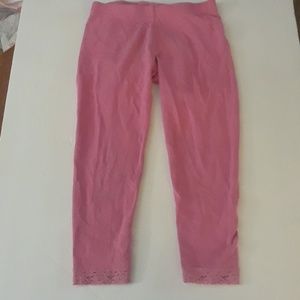Girls pink leggings