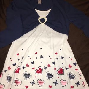 Long sleeve children’s blouse heart