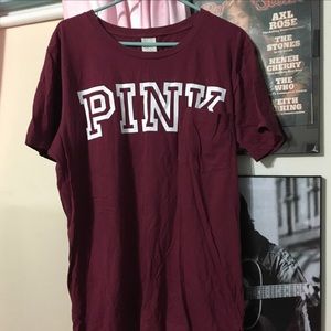 Pink Brand oversized shirt sleeve shirt