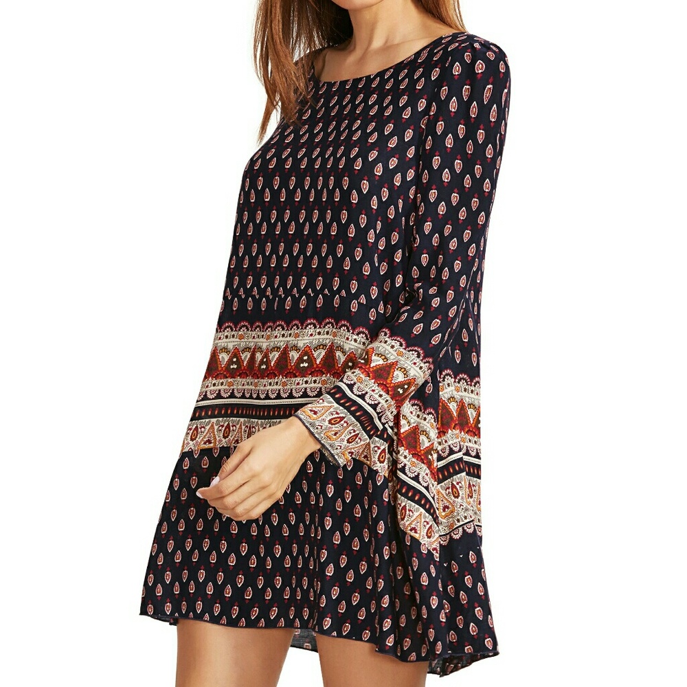Boho Tunic/ Hippie Shirt/ Swing Dress