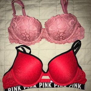 VS PINK Lace Bras (Great Deal!!!)