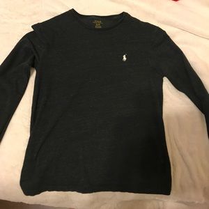 Black Ralph Lauren with white polo sign