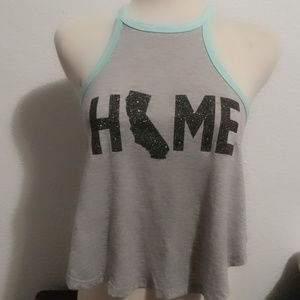 ❤NWT Rue 21 CA Home Glittery Racerback Top❤