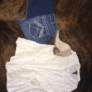 ARIAT boot size 30R medium wash