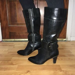 Black Leather Boot Heels. Make An Offer.