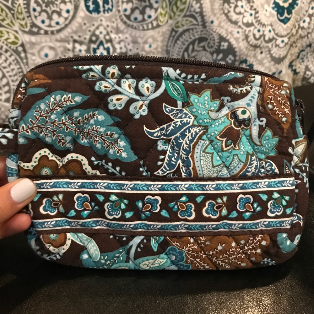 Vera Bradley Java Blue Makeup Bag